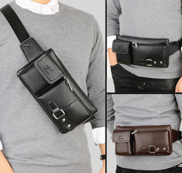 leather chest bag | Fortempire | leather chest for men | Chest Bag